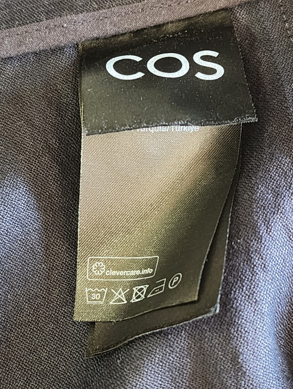 COS | Cropped Wide-Leg Cargo Trousers | Dark Navy Blue | Size 12 | NWOT - Picture 9 of 10